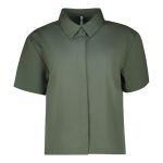 Womens Cropped Poplin Shirt