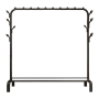 Drying Rack Metal Garment Clothing Rack With Shelf For Shoes