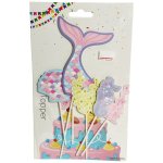 Sea Life Shimmer Cardboard Cake Topper Set