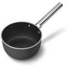 Smeg 20CM Matt Black Non-stick Saucepan - SPF2012BLM