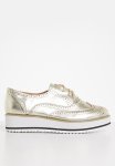 Madison Molly Flatform Brogue - White Gold