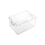 21.2 X 20.7 X 15.5CM Transparent Stackable Storage Box With Handles HO-001