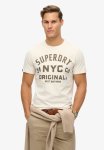Embroidered Script Graphic Tee - Vintage Cream