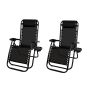 Maxrelax Heavy-duty Foldable Outdoor Zero Gravity Lounger Chair Set 2-PACK 150KG Capacity