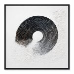 Black And White Abstract Wall Frame 100×100 WF024