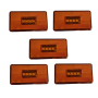 5 Pcs Amber 4 LED Side Marker Light Lamp Compatible With Universal