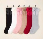 Multi Color Socks With Bow