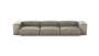 Three Module Sofa - Leather - Beige - 377CM X 115CM