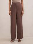 Dani Petite Tailored Straight Leg Pants - 16 Chocolate Martini Set