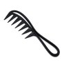 Wide Tooth Plastic Hair Comb For Detangling And Massaging Curly Hair - Perfect For Hair Styling And Curl Care