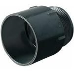 Pool Fitting Pvc Male Threaded Adaptor 26 50 Id X 1 1 2 Thr - Black