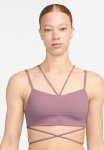 Nike Women's Strappy Wrap Bra - Plum Dust