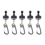 Heavy-duty Aluminum Magnetic Tent Hooks For Camping And Outdoor 5 Pack