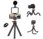 Vlogging Kit With LED Light Microphone And Tripod Kit