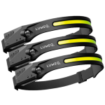 Lumeo Pro 230 Headlamp Bundle 3 Pack Usb-c Motion Sensor