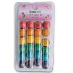 Fashion Wooden Hair Beads Large - Multi Color