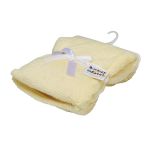 Baby Waffle Fleece Blanket- Lemon