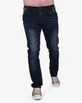 Soviet Mens Gleam Modern Fit Slim Leg Jeans In Blue Black - Blue Black 40