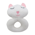Kitty Round Rattle Pink