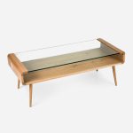 Classic Glass Top Coffee Table
