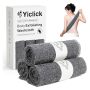 Yiclick Exfoliating African Net Sponge Exfoliating Body Scrubber Exfoliator Back Scrubber Bath Sponge Exfoliate Rags Wash Cloth Loofah Sponge For Bo