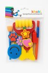Khoki Sponge Brush And Stamp Set 12 Piece