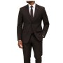 Polo Mens Custom Fit Suit In Chocolate - Chocolate / 44