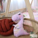 Shaped Pillow Girly Dino