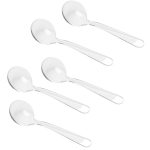 Set Of 5 Honey Clear Plastic Spoon - KT32090