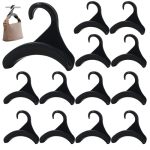 12 Pcs Purse Hanger Hook Acrylic Black Bag Tie Handbag Belt Hanger Closet Organizer Storage Handbags Tote Holder For Storing Han