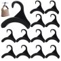 12 Pcs Purse Hanger Hook Acrylic Black Bag Tie Handbag Belt Hanger Closet Organizer Storage Handbags Tote Holder For Storing Handbags Satchels
