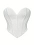 Strapless Solid Corset Bustier Tummy Control Lace Up Body Shaper Women's Lingerie & Shapewear