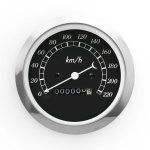 Autogauge 85MM Mechanical Speedometre Black Face - Autostyle Motorsport South Africa