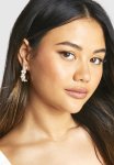 Pearl Embellished Hoop Earrings - Pearl