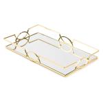 Goldair Gold Rectangular Tray 35X20CM