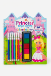 Princess Finger Painting And Colouring Fun Book