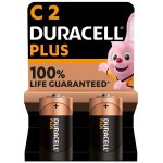 Duracell Plus C Alkaline Batteries - 2 Pack