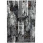 Abstract Black Grey Multi Pattern Turkish Modern Rug - 230 X 160 Cm