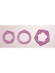 You2Toys 3Piece Get Hard Cock Rings in Purple