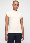 Polo Wmn Alice Mock Neck Short Sleeve Top - Off White
