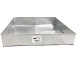 Galvanized Baking Pan 12& Square 5CM Height