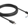 Delock 87971 Laptop Charging Cable USB Type-c Male To Hp 4.5 3.0MM Male