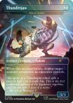 Thunderjaw - Meteor Golem Rainbow Foil Secret Lair Drop Series - Damaged Foil