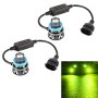 1 Pair H11 27W / DC12V Car Aluminum Alloy LED Headlight Lime Green