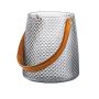 Home Decor Nordic Style Decorative Glass Bowl Container With Handle 15CM