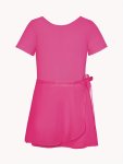Girls Short Sleeves Bow Gauze Bodysuit Ballet Dance Gymnastics Summer Clothes Gift