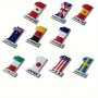 1PC Car Sticker Usa Germany Italy UK Australia Spain France Japan Sweden Flag Sticker Metal 3D Stereo Aluminum Car Body Universal Scratch Sticker