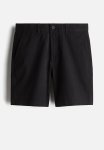 Regular Fit Chino Shorts - Black