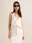 Frankie Denim Halter Top - 16 Porcelain