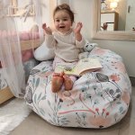 Hide And Seat Bean Bag Buddy Storage Bag Vol In Blom